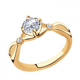 Золотое кольцо ТД Эстет 01К116362 с фианитом 01К116362 фото