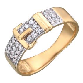 Золотое кольцо ТД Эстет 01К117325 с фианитом 01К117325 фото