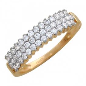 Золотое кольцо ТД Эстет 01К118898 с фианитом 01К118898 фото