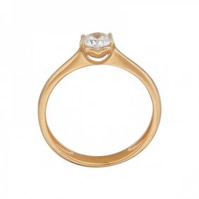 Золотое кольцо ТД Эстет 01К119297 с фианитом 01К119297 фото