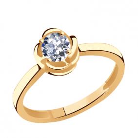 Золотое кольцо ТД Эстет 01К119299 с фианитом 01К119299 фото