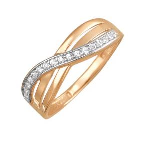 Золотое кольцо ТД Эстет 01К119753 с фианитом 01К119753 фото