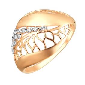 Золотое кольцо ТД Эстет 01К119971 с фианитом 01К119971 фото