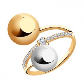 Золотое кольцо ТД Эстет 01К1612776 с фианитом 01К1612776 фото