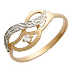 Золотое кольцо ТД Эстет 01К164500 с фианитом 01К164500 фото