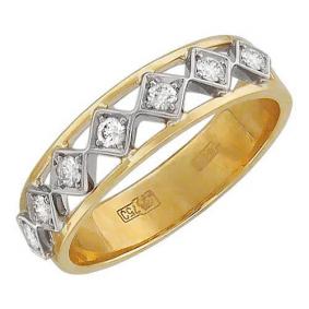 Золотое кольцо ТД Эстет 01К164815 с фианитом 01К164815 фото