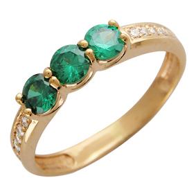 Золотое кольцо ТД Эстет 01К215142 с фианитом 01К215142 фото