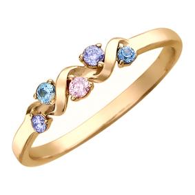 Золотое кольцо ТД Эстет 01К216083 с фианитом 01К216083 фото