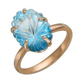 Золотое кольцо ТД Эстет 01К317913-1 с топазом 01К317913-1 фото