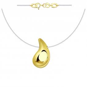 Колье на леске из лимонного золота ТД Эстет 01Л032338 01Л032338 фото