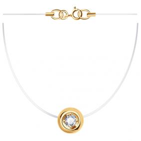 Колье на леске ТД Эстет с фианитом 01Л111582 01Л111582 фото