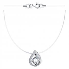 Колье на леске ТД Эстет с фианитом 01Л121610 01Л121610 фото