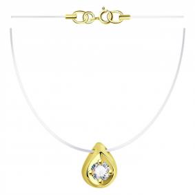 Колье на леске ТД Эстет с фианитом 01Л131610 01Л131610 фото