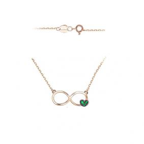 Золотое колье ТД Эстет 01Л211255-3 с фианитом 01Л211255-3 фото