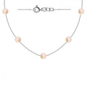 Колье из белого золота ТД Эстет 01Л321221 с жемчугом 01Л321221 фото