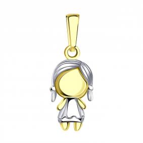 Подвеска из лимонного золота ТД Эстет 01П033576Р 01П033576Р фото