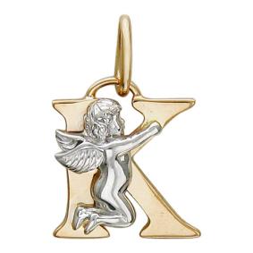 Золотая подвеска-буква  К ТД Эстет 01П06399К 01П06399К фото