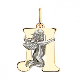 Золотая подвеска-буква Л ТД Эстет 01П06399Л 01П06399Л фото