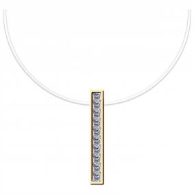 Золотая подвеска ТД Эстет 01П1111653 с фианитом 01П1111653 фото