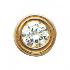 Золотая подвеска ТД Эстет 01П111227 с фианитом 01П111227 фото