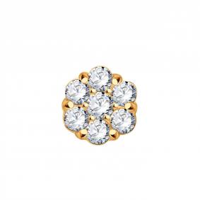 Золотая подвеска ТД Эстет 01П1113913 с фианитом 01П1113913 фото