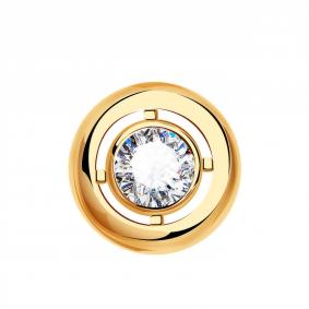 Золотая подвеска ТД Эстет 01П112370 с фианитом 01П112370 фото