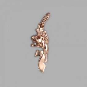 Золотая подвеска ТД Эстет 01П112554 с фианитом 01П112554 фото