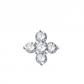 Подвеска из белого золота ТД Эстет 01П1213914 с фианитом 01П1213914 фото