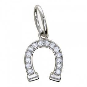 Подвеска из белого золота ТД Эстет 01П121452 с фианитом 01П121452 фото