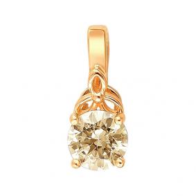 Золотая подвеска ТД Эстет 01П2110884-2 с Swarovski 01П2110884-2 фото