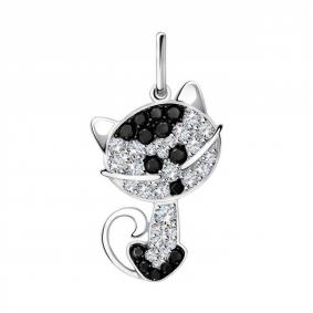 Подвеска из белого золота ТД Эстет 01П221362 с фианитом 01П221362 фото