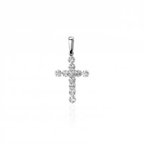 Подвеска из белого золота ТД Эстет 01Р120682 с фианитом 01Р120682 фото