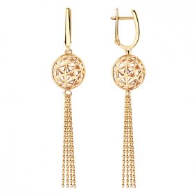 Золотые серьги ТД Эстет 01С0112995 01С0112995 фото