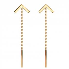 Золотые серьги ТД Эстет 01С0113271 01С0113271 фото