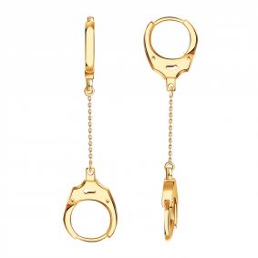 Золотые серьги-трансформеры ТД Эстет 01С0113646 01С0113646 фото