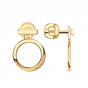 Золотые серьги-трансформеры ТД Эстет 01С0114384 01С0114384 фото
