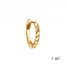 Золотая одиночная серьга ТД Эстет 01С0115104 01С0115104 фото