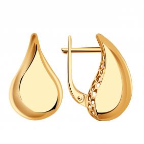 Золотые серьги ТД Эстет 01С0115400S 01С0115400S фото