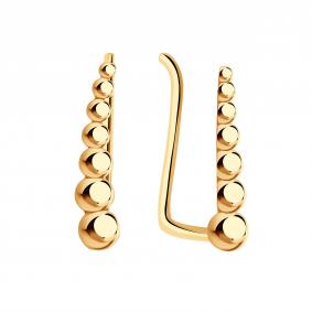 Золотые серьги ТД Эстет 01С0115839 01С0115839 фото