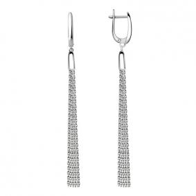 Серьги из белого золота ТД Эстет 01С0212213 01С0212213 фото