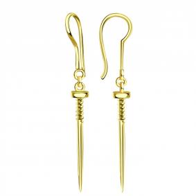 Серьги из лимонного золота ТД Эстет 01С0313069 01С0313069 фото