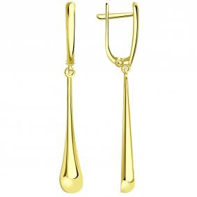 Серьги из лимонного золота ТД Эстет 01С0313613 01С0313613 фото
