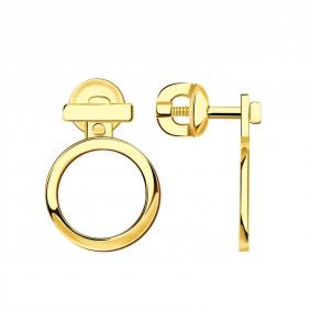 Серьги-трансформеры из лимонного золота ТД Эстет 01С0314384 01С0314384 фото