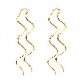 Серьги из лимонного золота ТД Эстет 01С0314650 01С0314650 фото