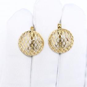 Серьги из лимонного золота ТД Эстет 01С0316177 01С0316177 фото