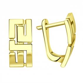 Серьги из лимонного золота ТД Эстет 01С036395 01С036395 фото