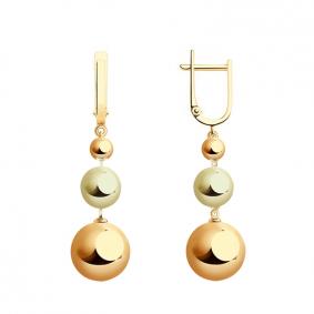 Золотые серьги ТД Эстет 01С0610470 01С0610470 фото