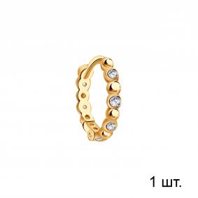Одиночная серьга из золота ТД Эстет с фианитом 01С1115114 01С1115114 фото