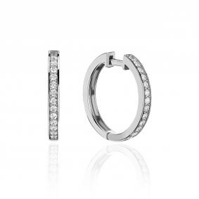 Серьги из белого золота ТД Эстет 01С1213918 с фианитом 01С1213918 фото