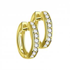 Серьги из лимонного золота ТД Эстет 01С1313916 с фианитом 01С1313916 фото